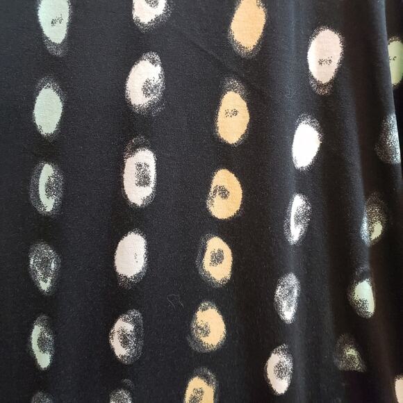 Lularoe Lynnae Shirt Womens 3XL Black High Low Scooped Neck Long Sleeve Top New - Picture 3 of 5